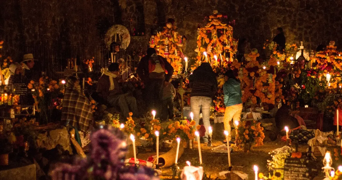 Celebración tradicional del Día de Muertos en México